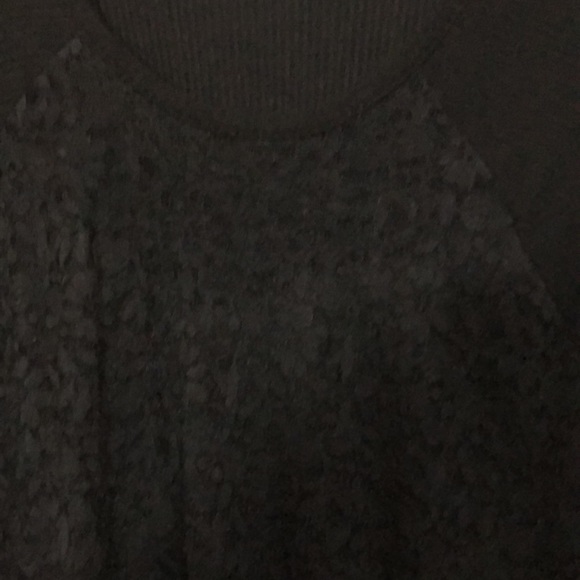 Torrid black ribbed sweater with lace size 4 - Picture 6 of 8